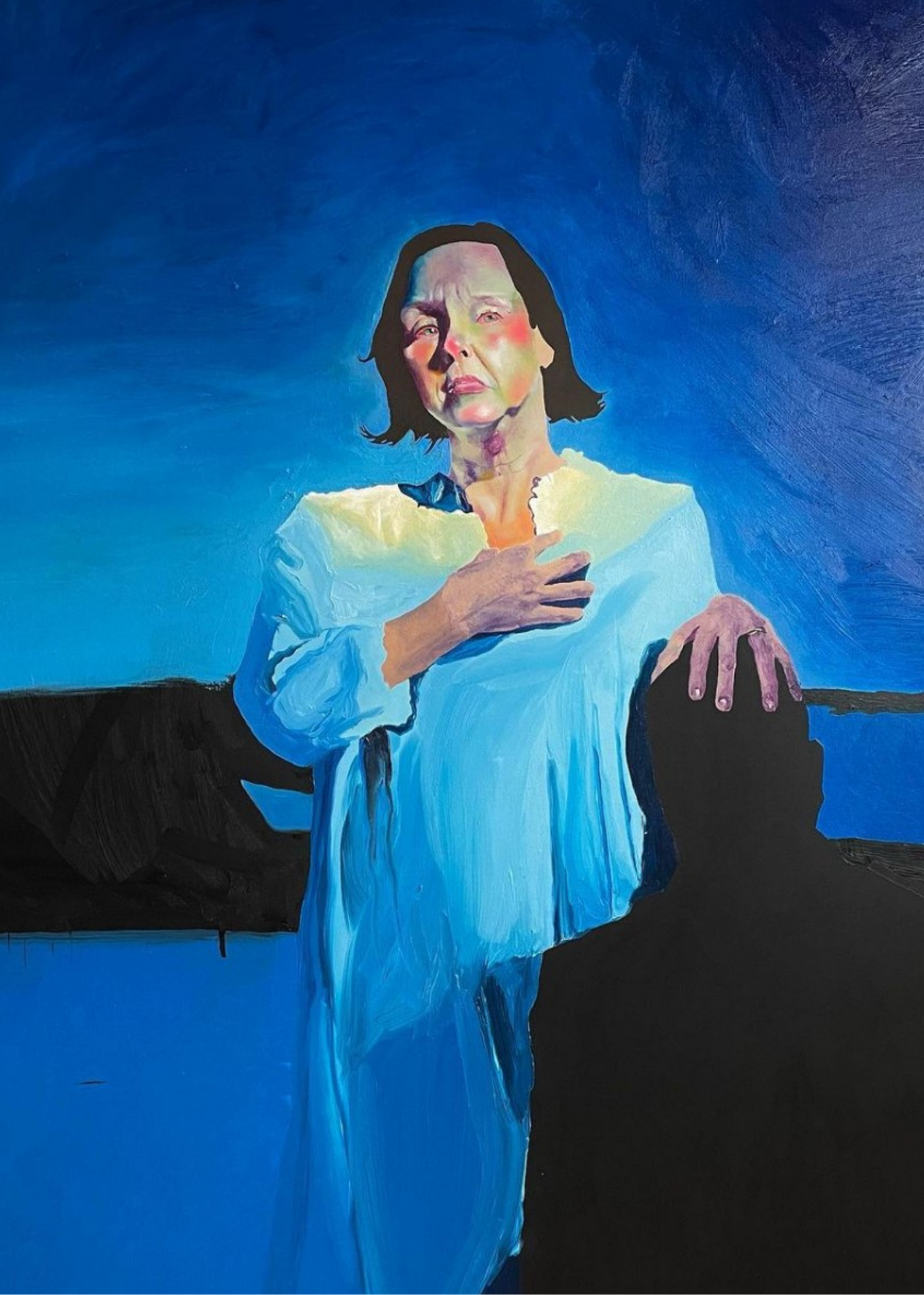 “6 Seeds”. Oil and acrylic. 48x72 inches.